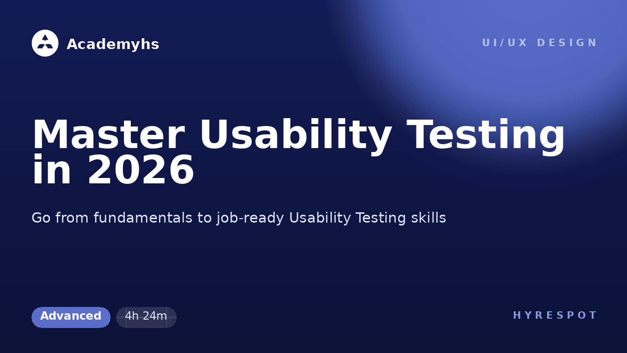 Master Usability Testing in 2026