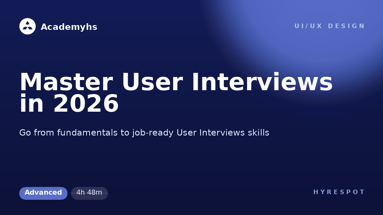 Master User Interviews in 2026