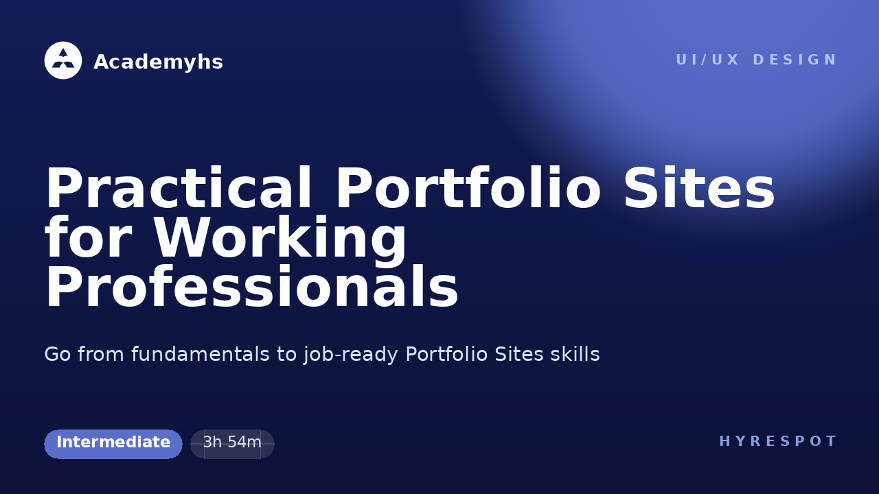 Practical Portfolio Sites for Working Professionals