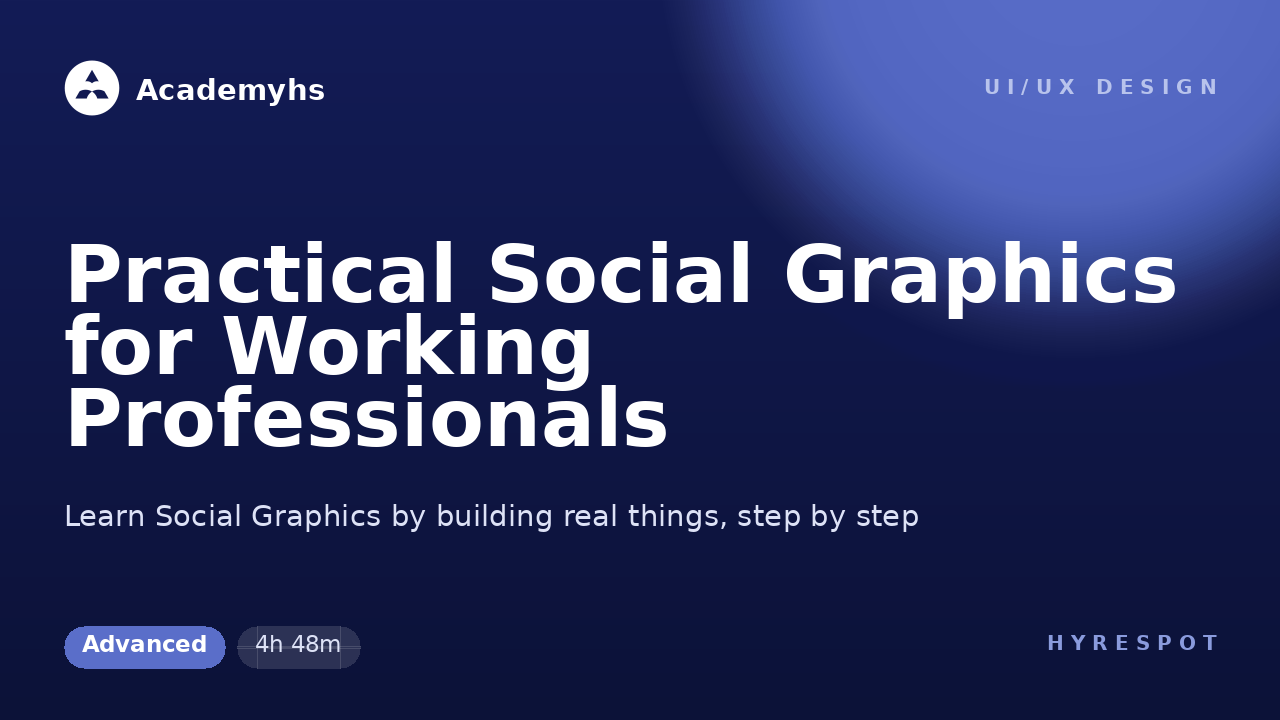 Practical Social Graphics for Working Professionals
