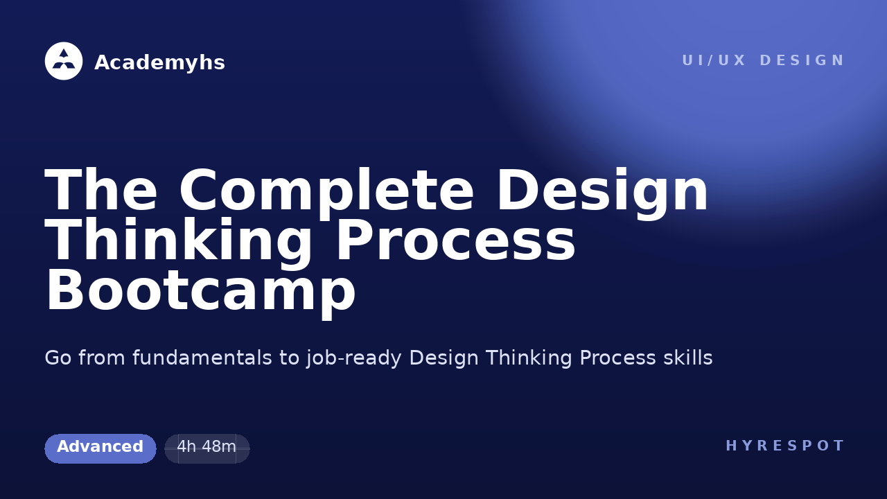 The Complete Design Thinking Process Bootcamp