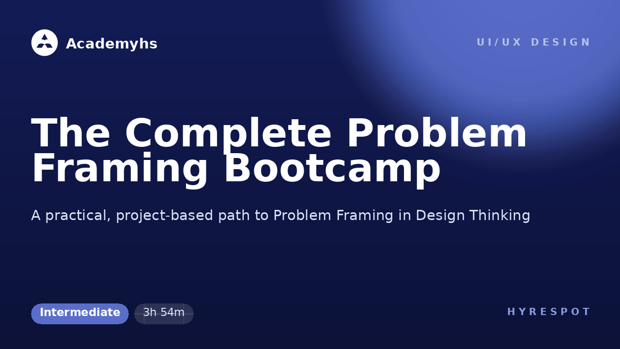 The Complete Problem Framing Bootcamp