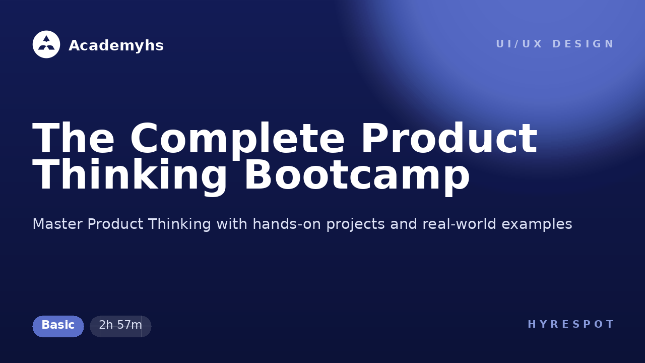 The Complete Product Thinking Bootcamp