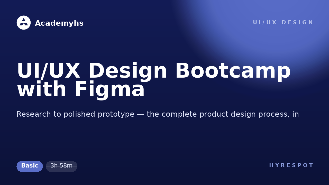 UI/UX Design Bootcamp with Figma
