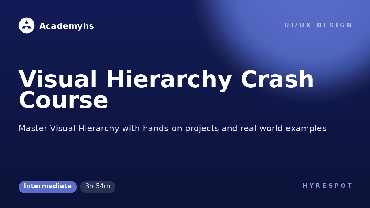 Visual Hierarchy Crash Course