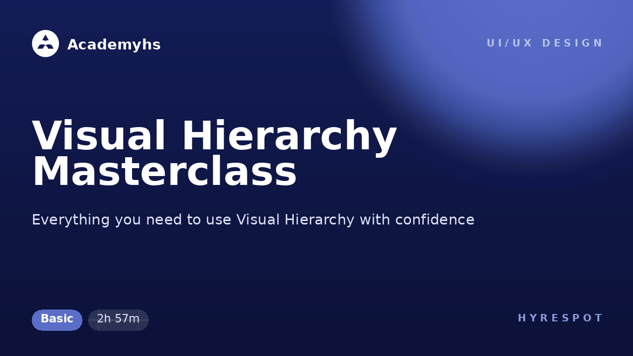 Visual Hierarchy Masterclass