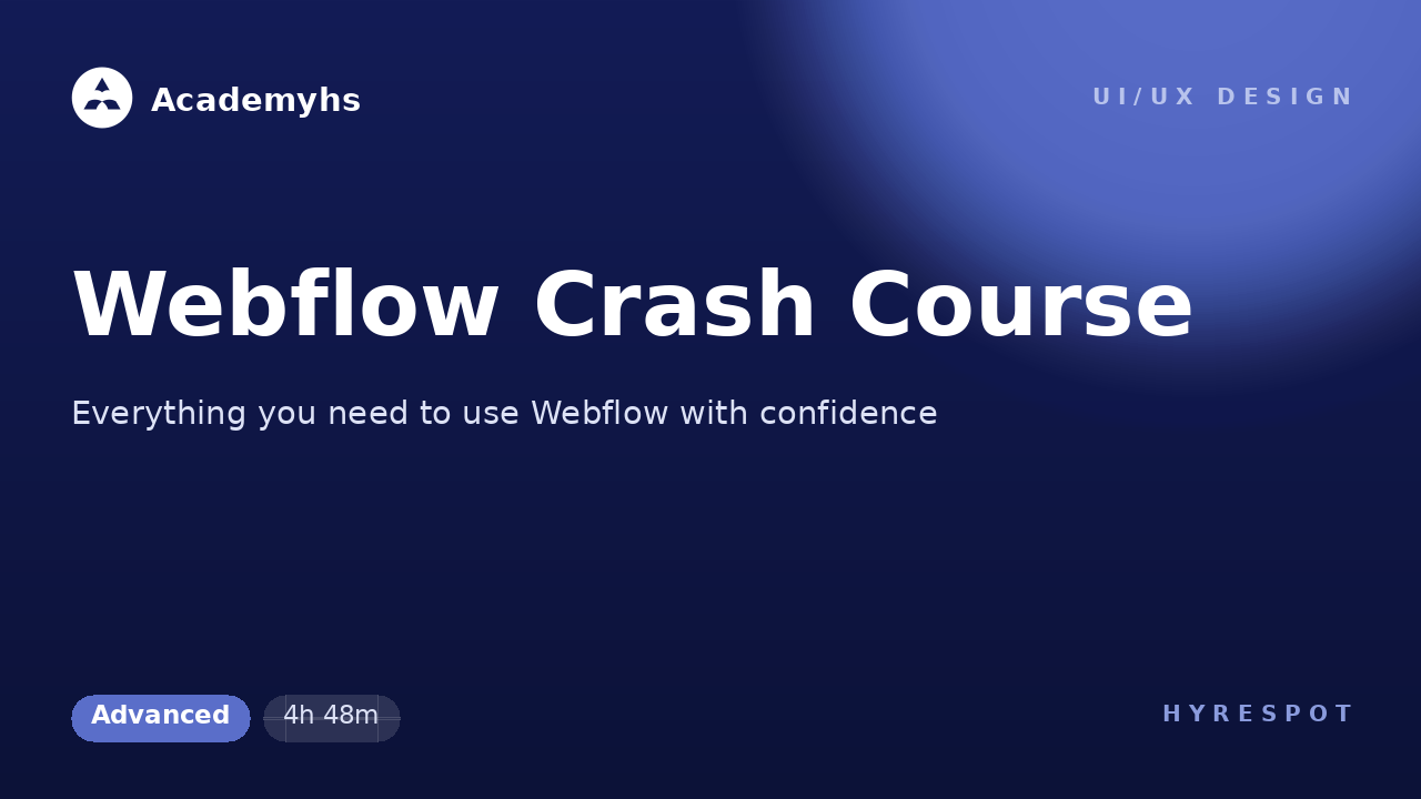 Webflow Crash Course