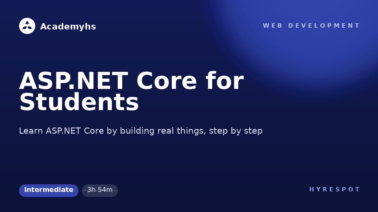 ASP.NET Core for Students
