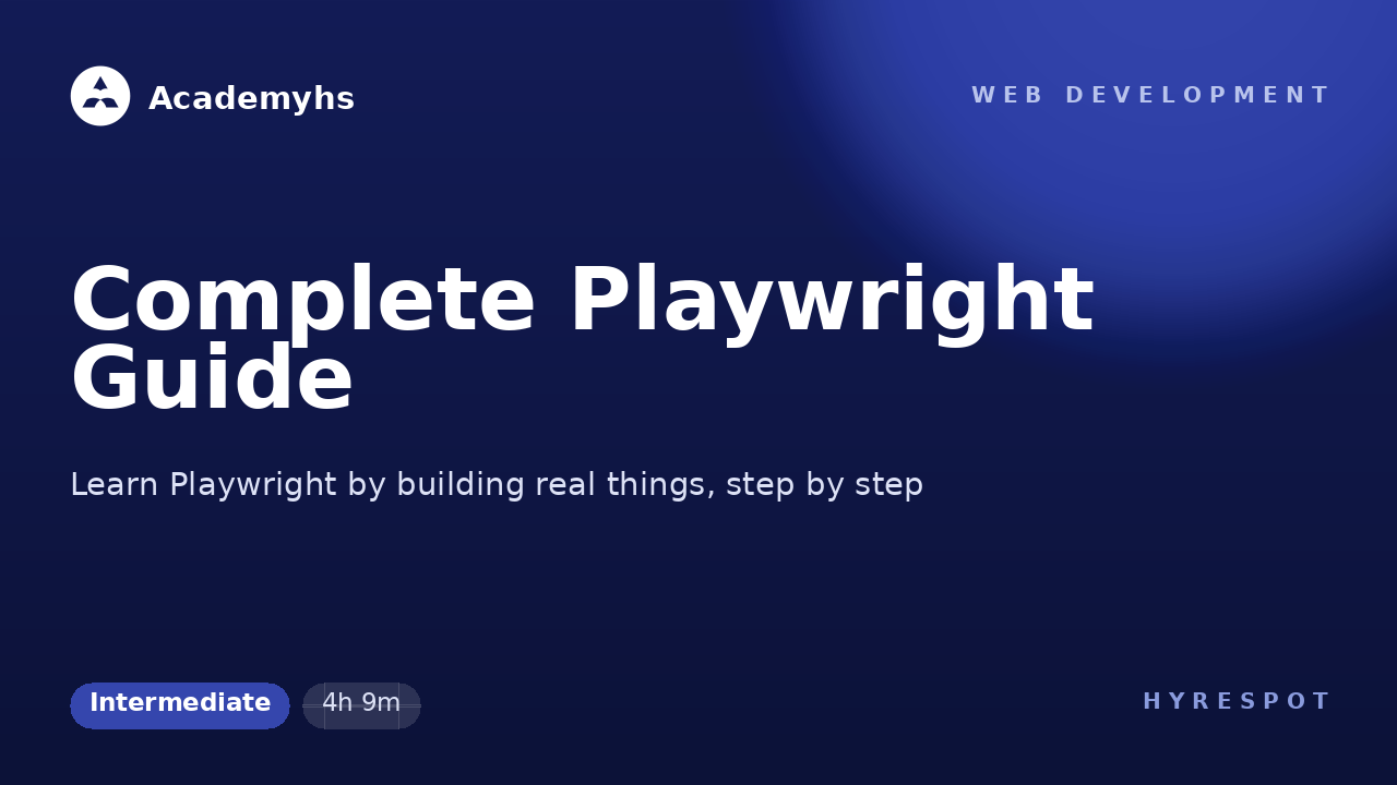 Complete Playwright Guide