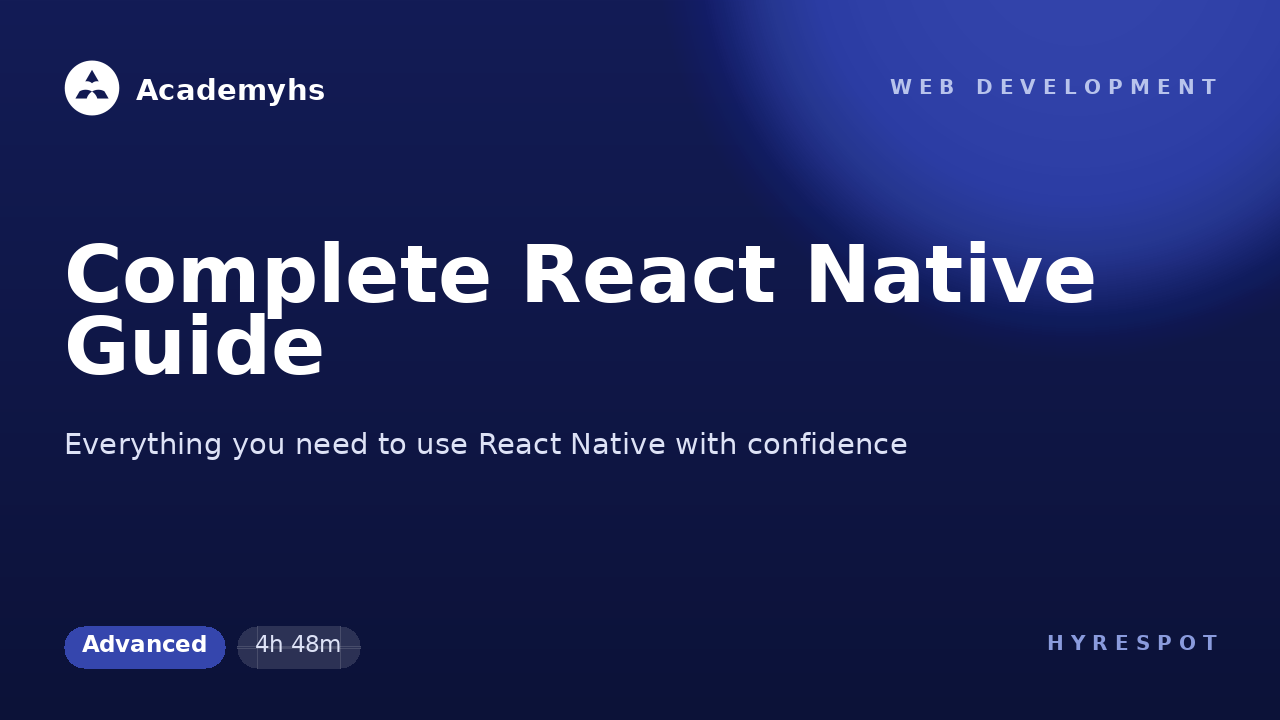 Complete React Native Guide