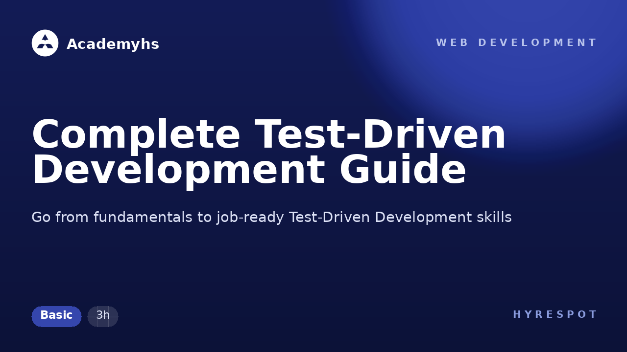 Complete Test-Driven Development Guide