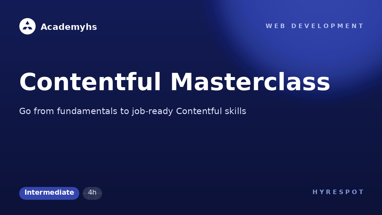 Contentful Masterclass