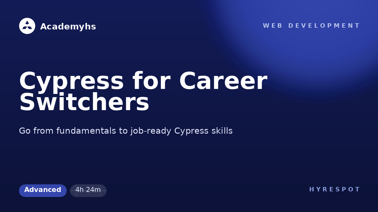 Cypress for Career Switchers
