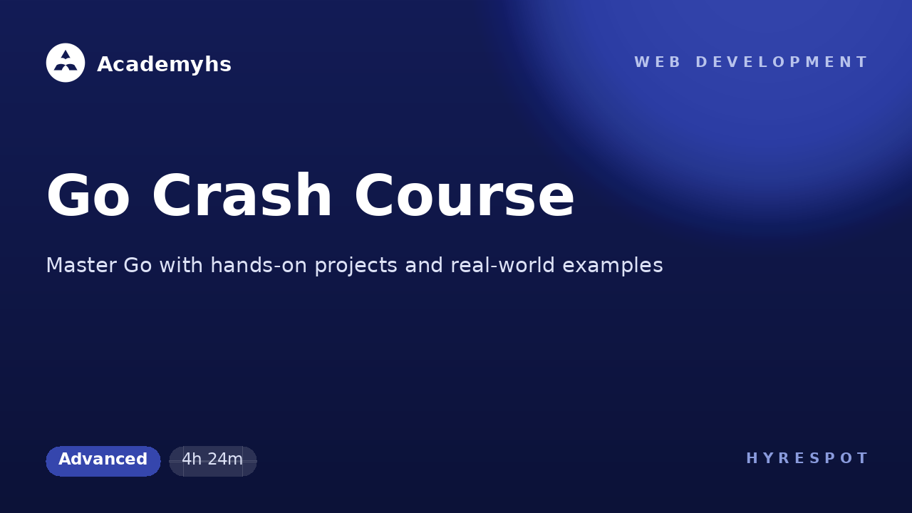 Go Crash Course