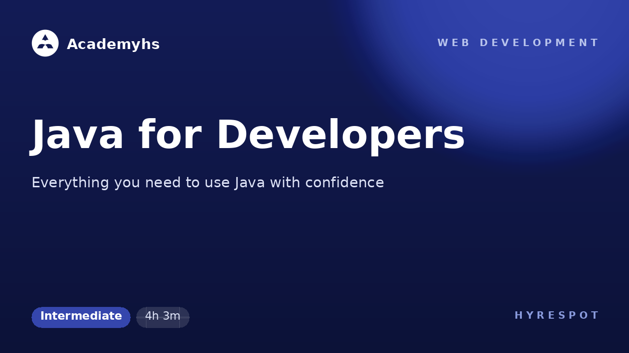 Java for Developers
