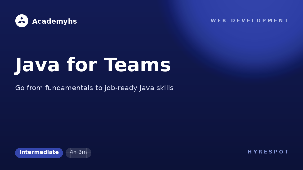 Java for Teams