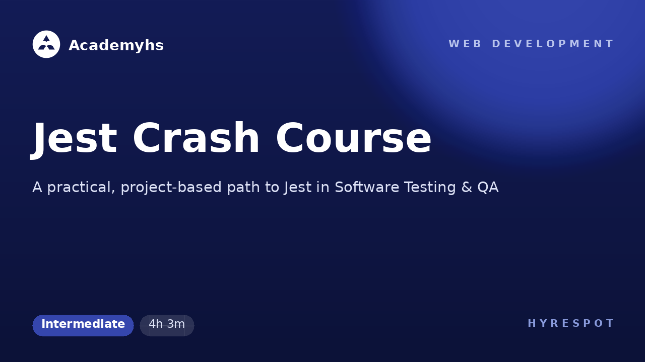 Jest Crash Course