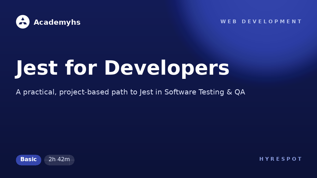 Jest for Developers