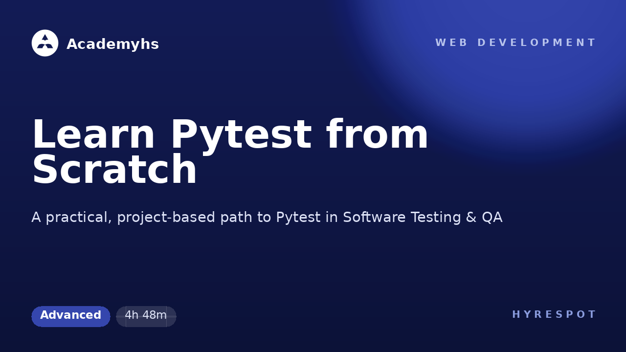 Learn Pytest from Scratch
