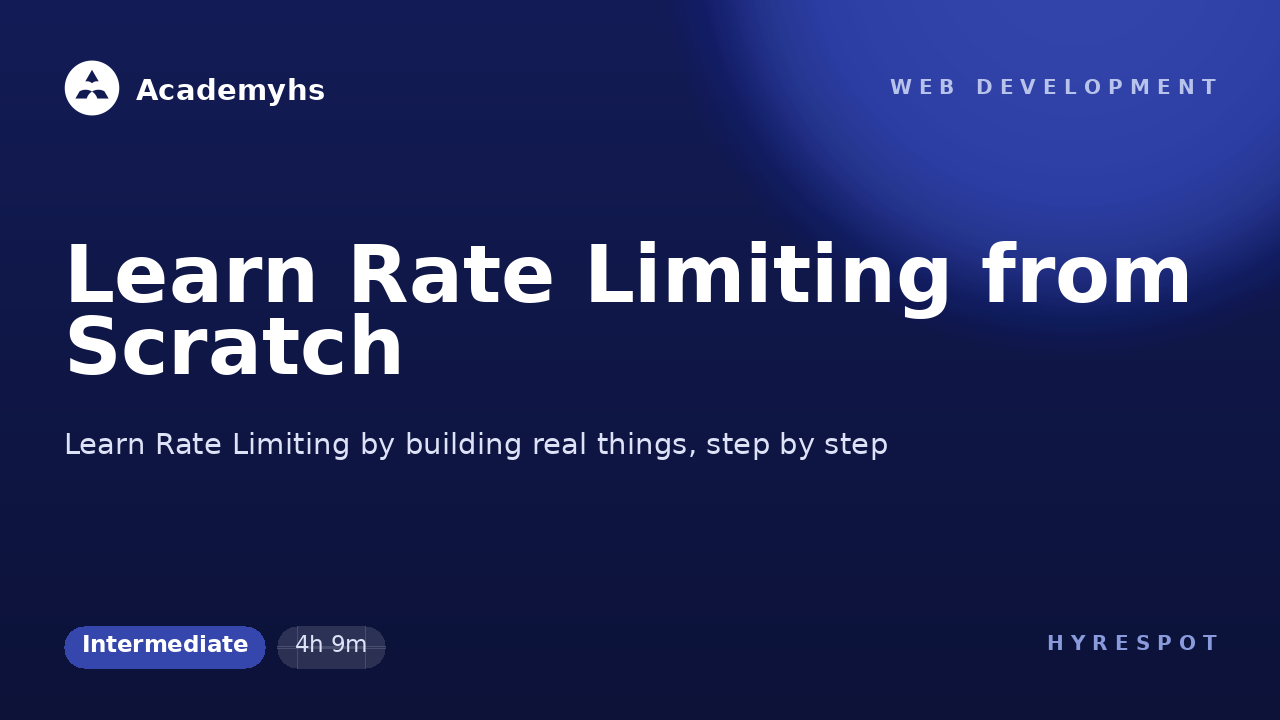 Learn Rate Limiting from Scratch