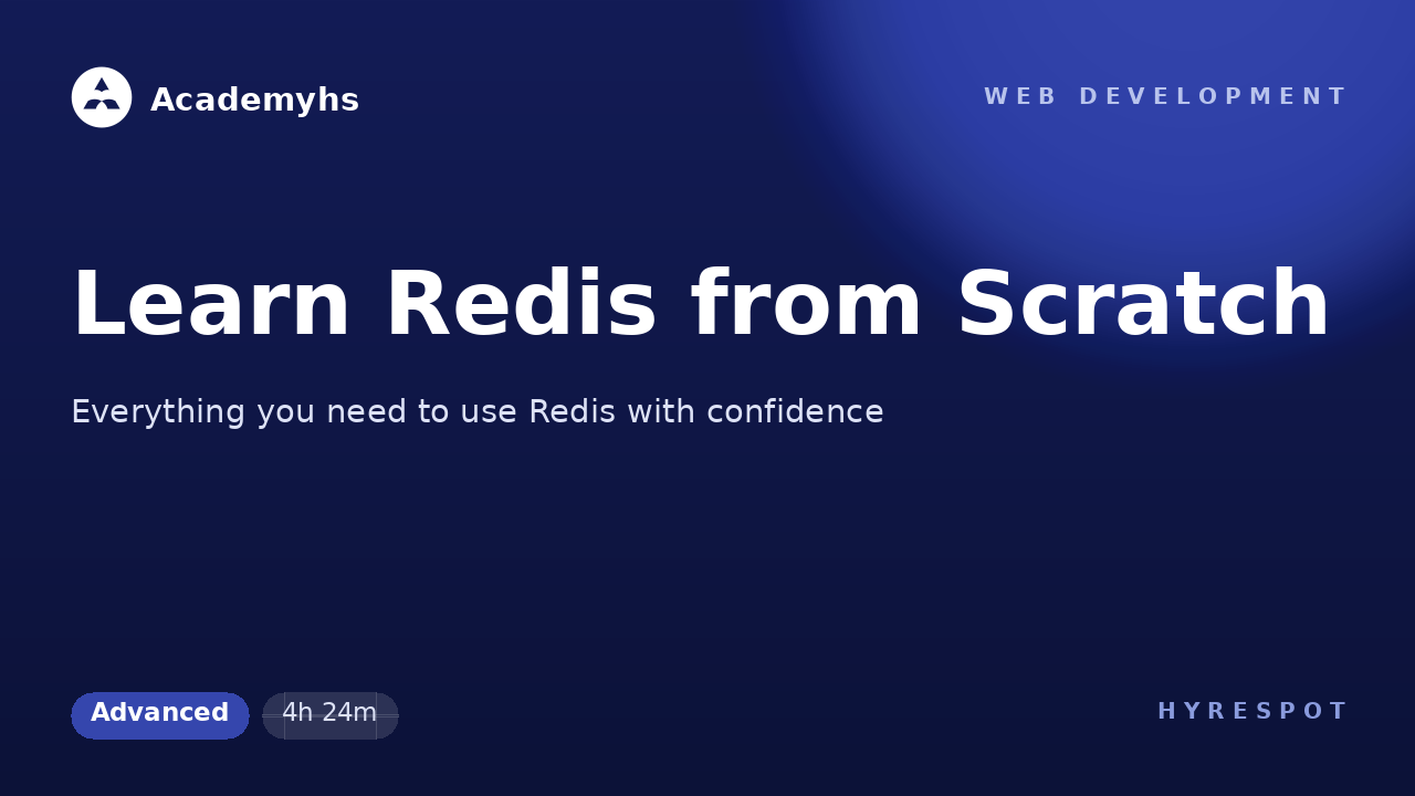 Learn Redis from Scratch