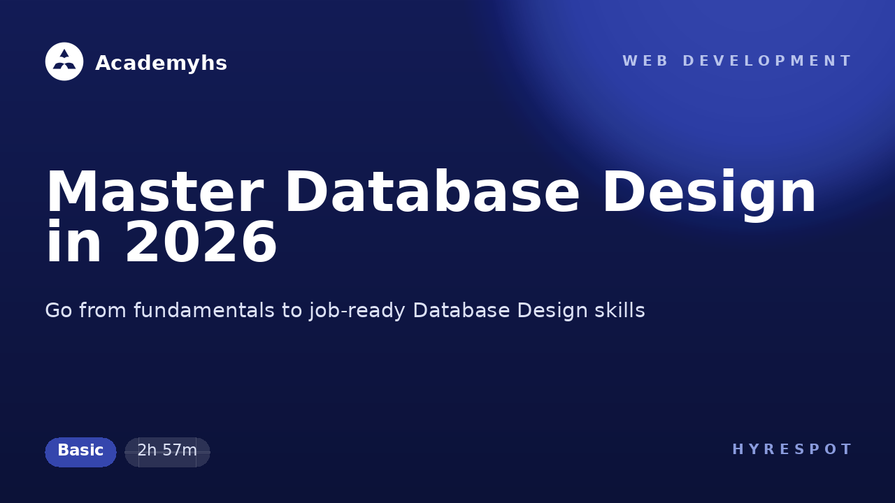 Master Database Design in 2026