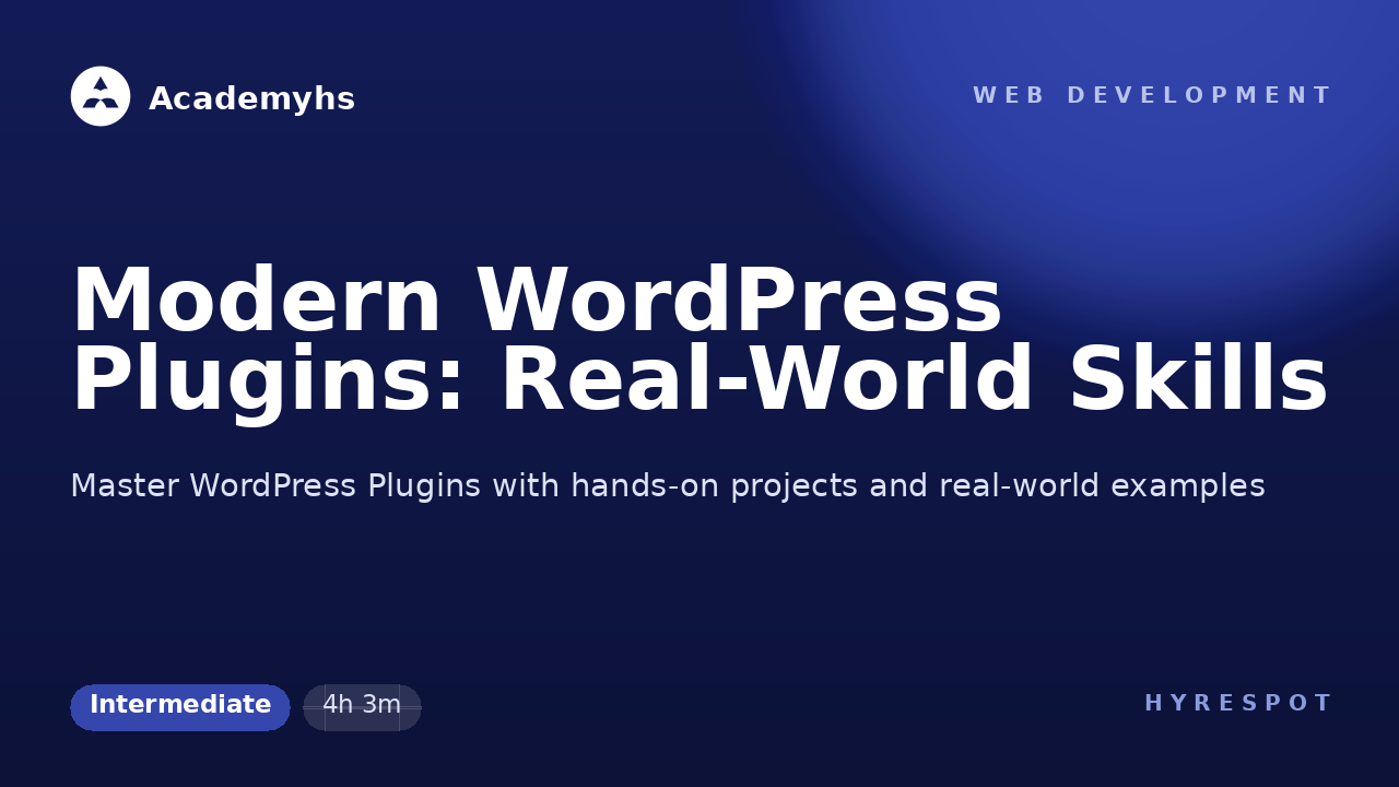 Modern WordPress Plugins: Real-World Skills