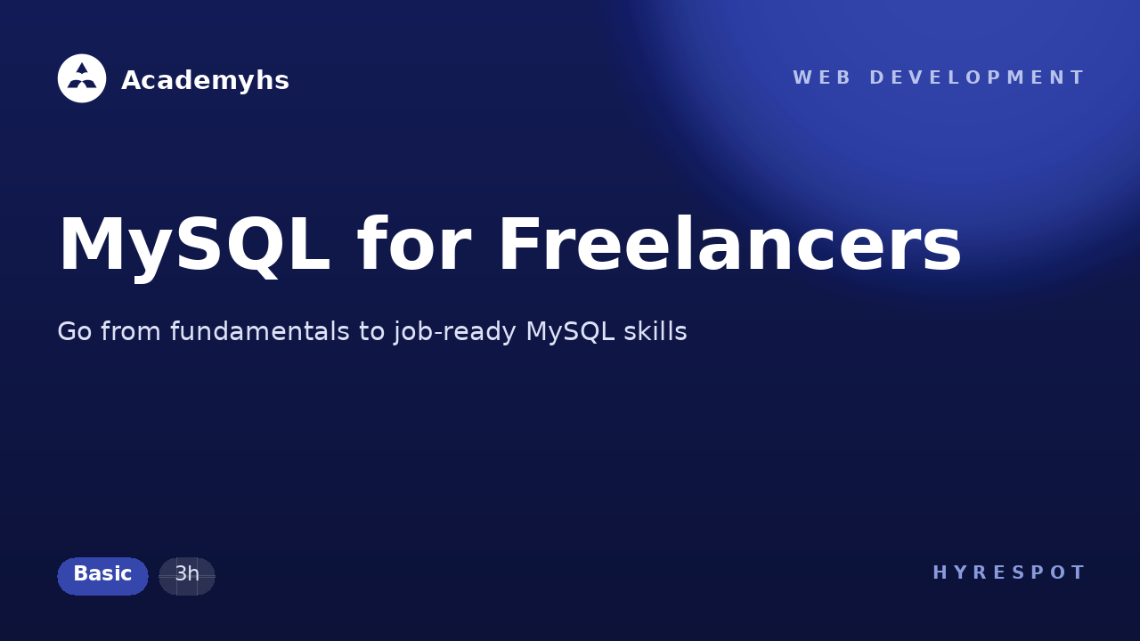 MySQL for Freelancers