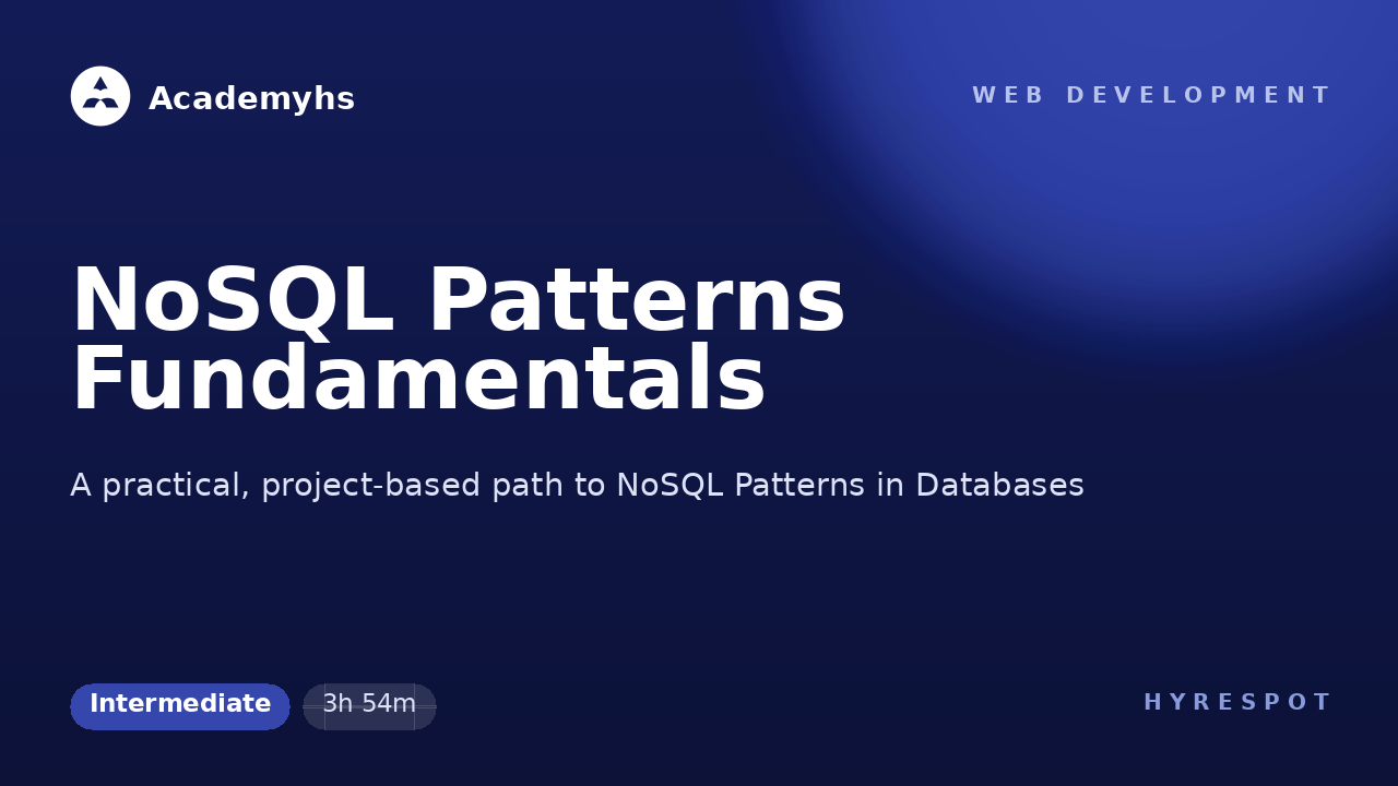 NoSQL Patterns Fundamentals