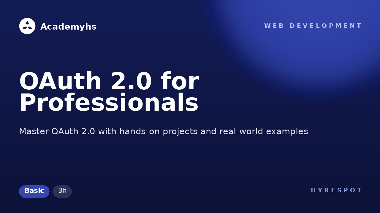 OAuth 2.0 for Professionals