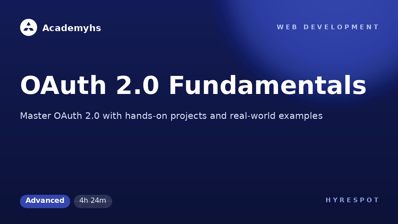 OAuth 2.0 Fundamentals