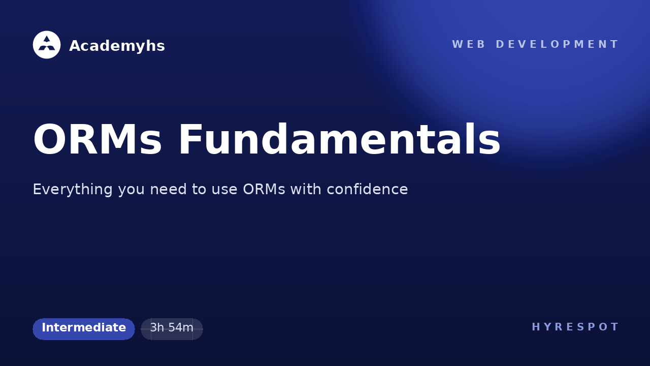 ORMs Fundamentals