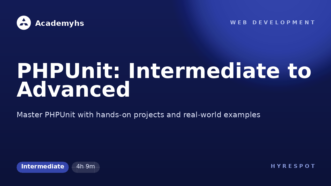 PHPUnit: Intermediate to Advanced