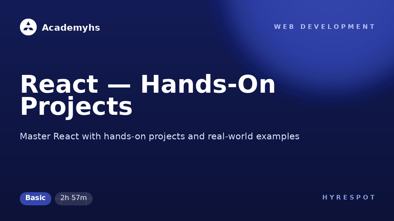 React — Hands-On Projects