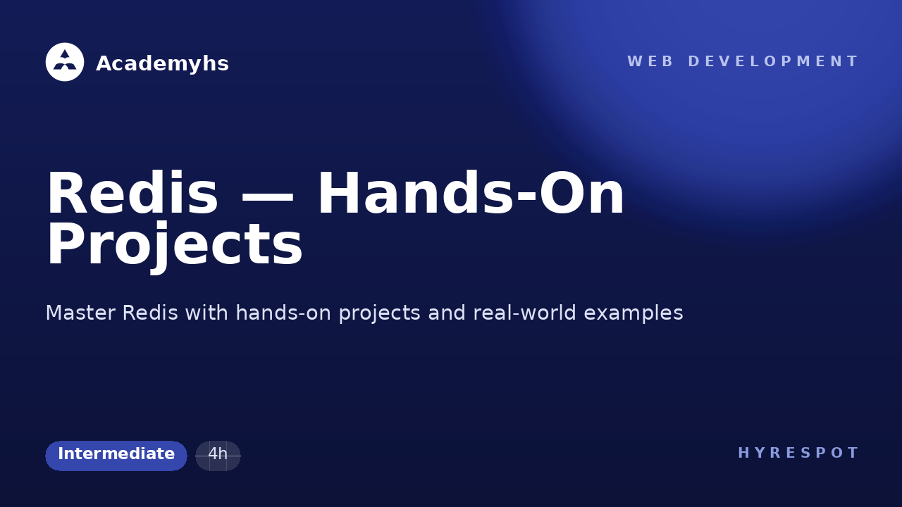 Redis — Hands-On Projects