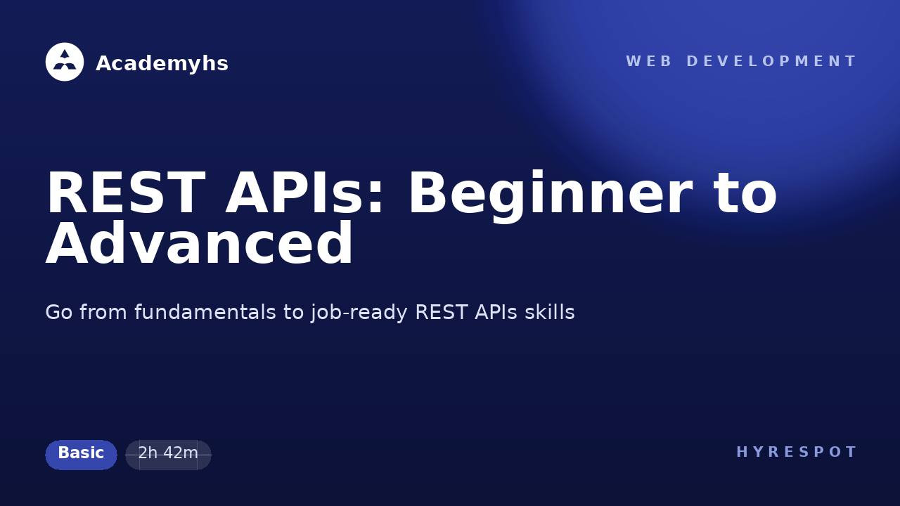 REST APIs: Beginner to Advanced