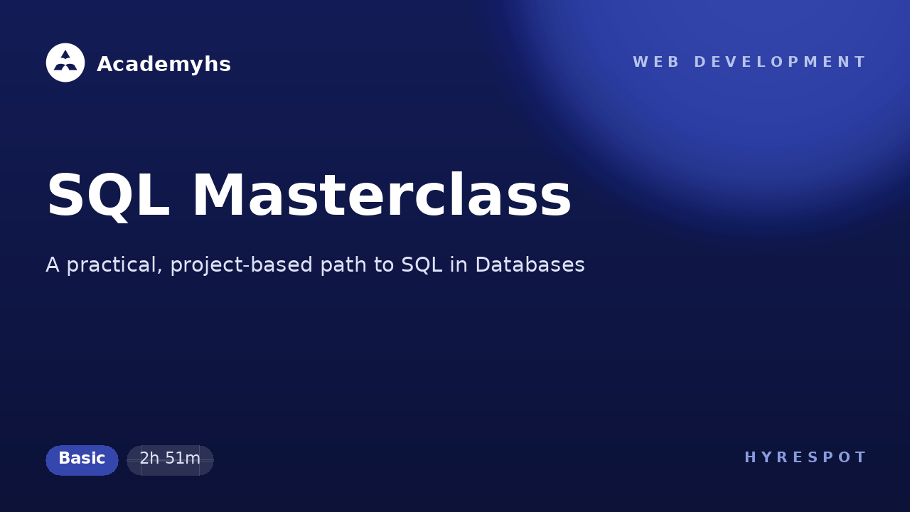 SQL Masterclass