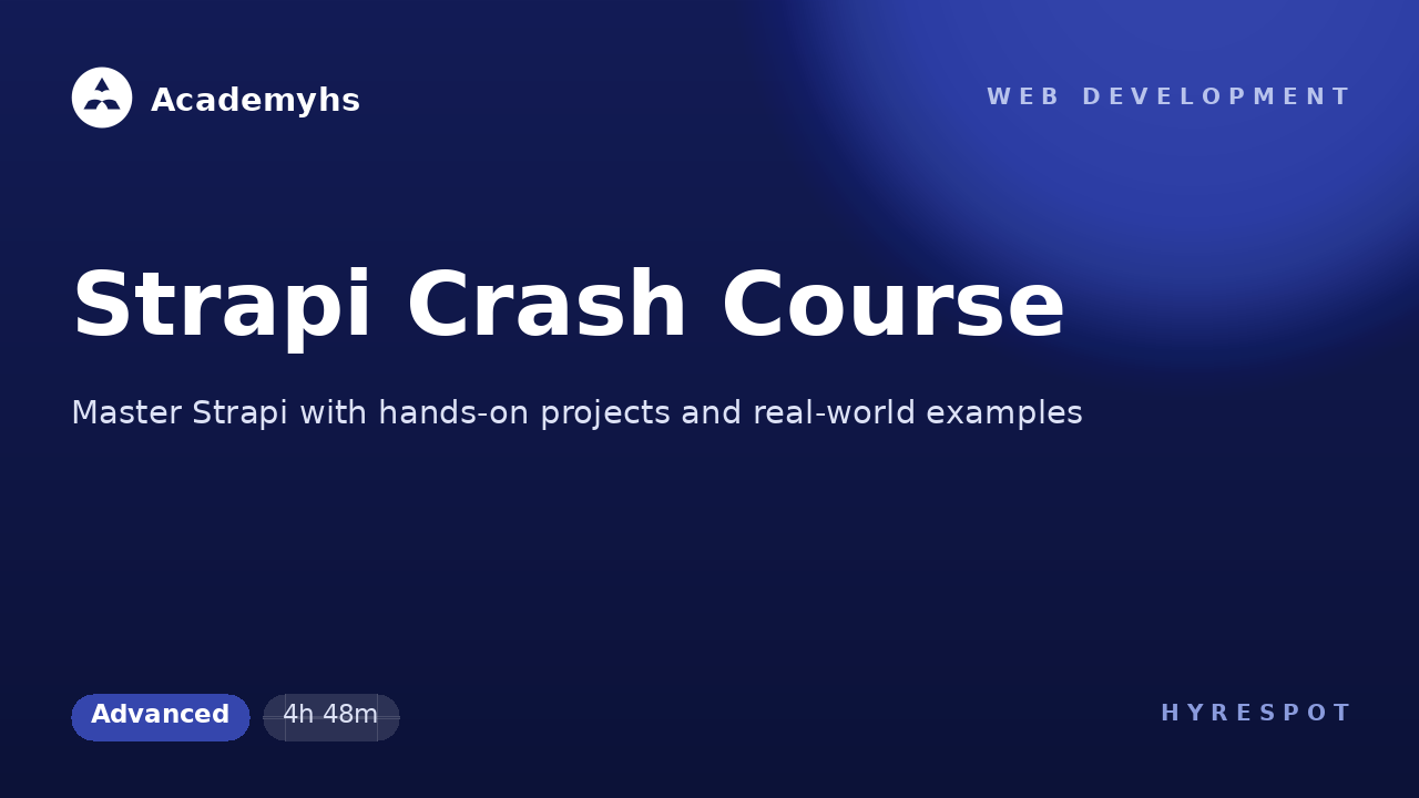 Strapi Crash Course