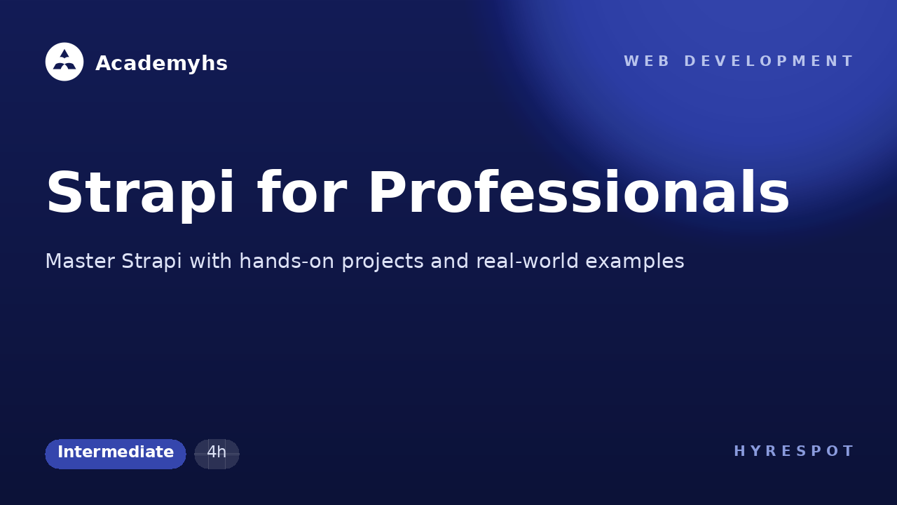 Strapi for Professionals