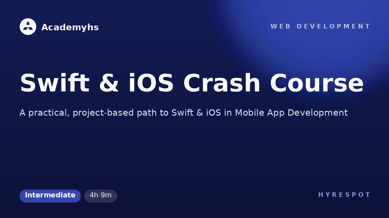 Swift & iOS Crash Course