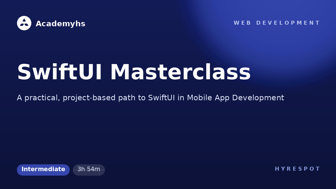 SwiftUI Masterclass