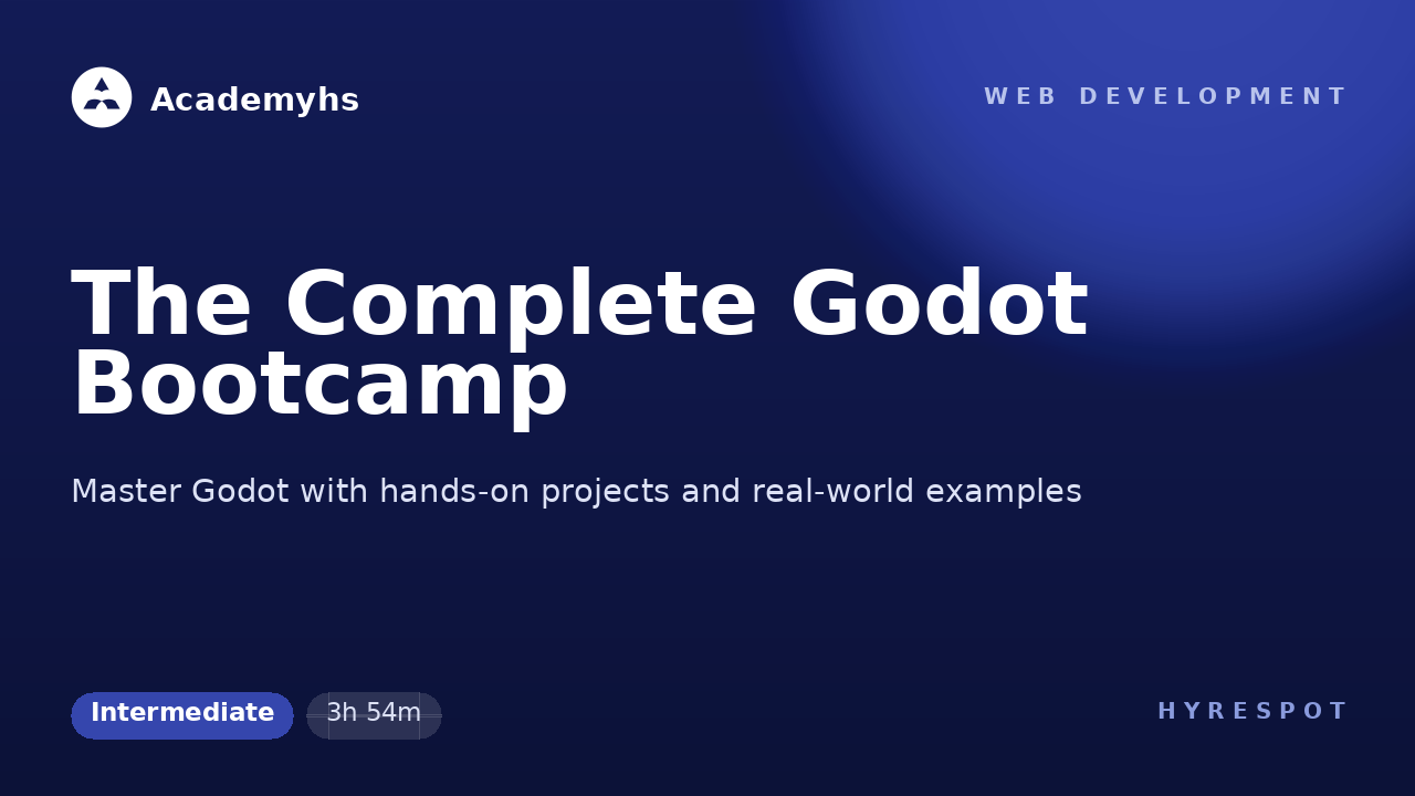 The Complete Godot Bootcamp