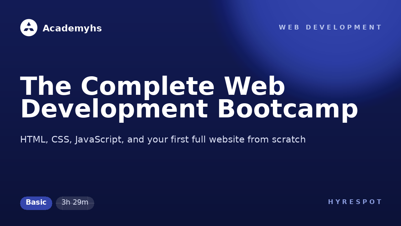 The Complete Web Development Bootcamp