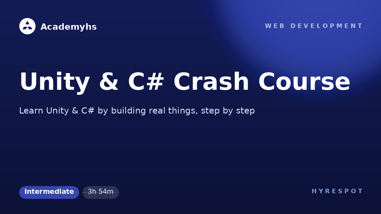 Unity & C# Crash Course