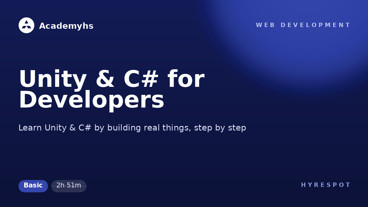Unity & C# for Developers
