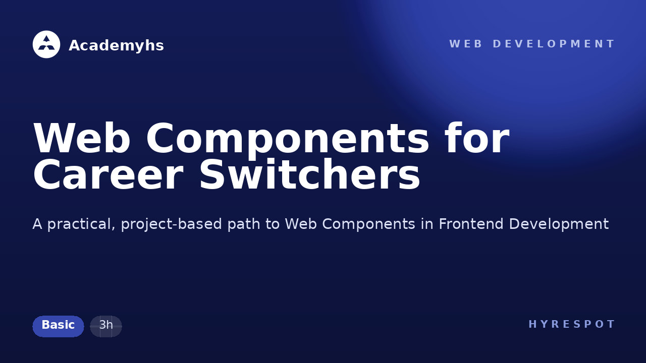 Web Components for Career Switchers